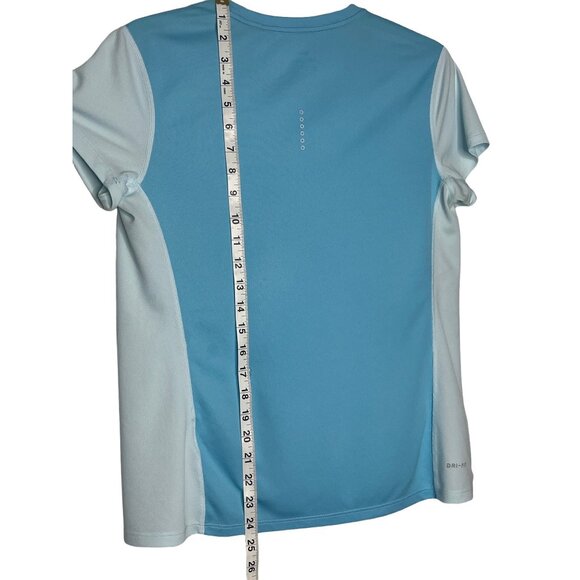 Nike Women's Breathe Rapid Dri -Fit Running Tee Blue Short Sleeve M - Picture 11 of 11